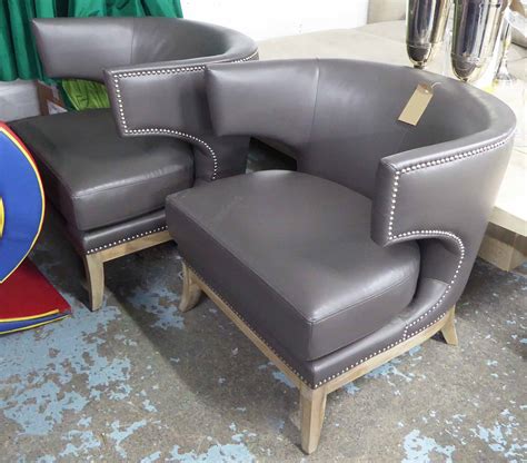 25 spot on this list. COCKTAIL LOUNGE CHAIRS, a pair, contemporary grey leather ...