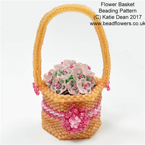 Beaded Flower Basket Pattern Katie Dean Beadflowers