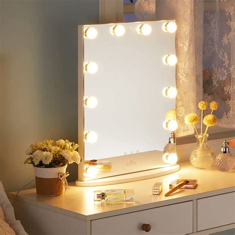 Luxfurni Vanity Tabletop Hollywood Makeup Mirror Wusb Powered Dimmable