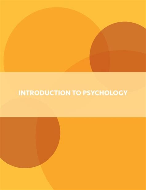 Introduction To Psychology 1st Canadian Edition By Charles Stangor