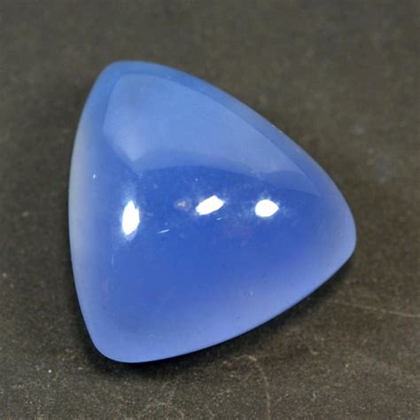 Untreated 2898 Cts Natural Blue Chalcedony Trillion Cabochon Brazil