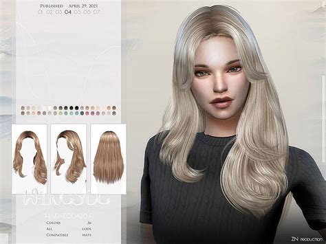 Wings To0426 Hair By Wingssims At Tsr Sims 4 Updates