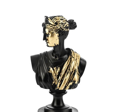 Artemis Buste Sculpture D Esse Grecque Limit E Sttaue Cm Etsy France