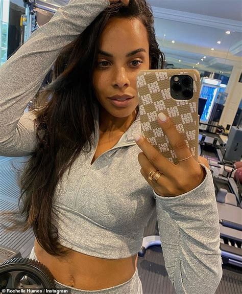 Rochelle Humes Showcases Her Washboard Abs While Keeping Up With Her