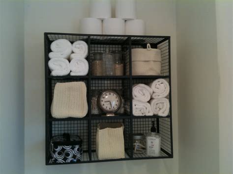 Keep your vitamins and supplements stashed away, or extra soaps and toiletries in a guest bathroom, or really whatever you want! Storage Spaces for Small Bathrooms