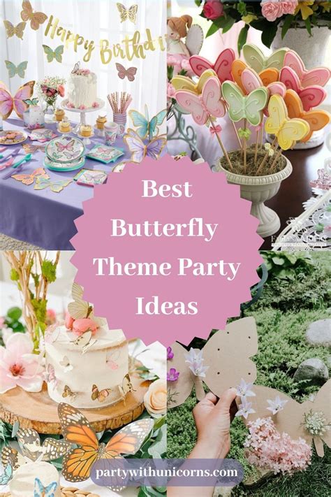 40 Best Butterfly Theme Party Ideas Party With Unicorns