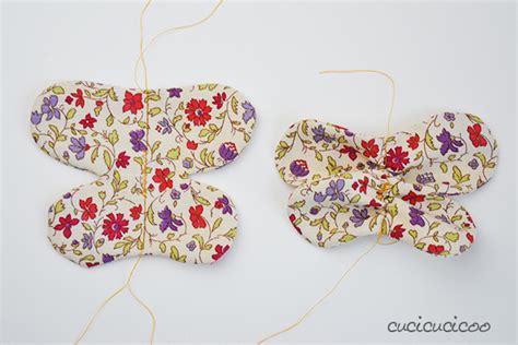 Tutorial Diy Scrap Fabric Butterfly Free Pattern Cucicucicoo