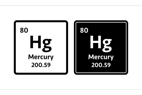 Mercury Symbol Chemical Element Of The Graphic By Dg Studio · Creative