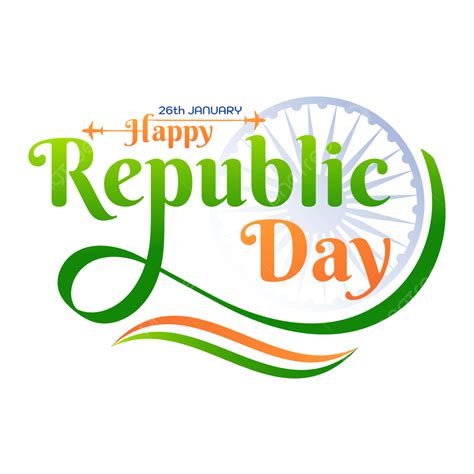 Happy Republic Day 26th January Greetings With Ashoka Chakra