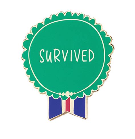 Survived Everyday Bravery Enamel Pin Emily Mcdowell And Friends