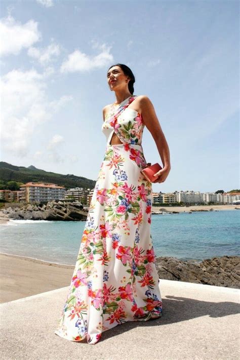 Floral Maxi Dress Vestidos Para Boda En Playa Invitada Vestidos De Fiesta En La Playa Boda