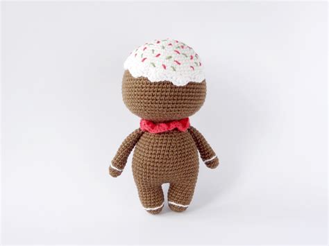 Gingerbread Man Crochet Pattern Christmas Toy Amigurumi Etsy