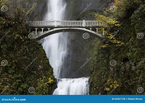 Bridge Multnomah Falls Stock Photo Image Of Autumn 62467128