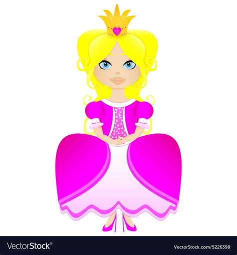 Cute Little Princess Royalty Free Vector Image