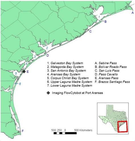 Map Of Texas Coast Line