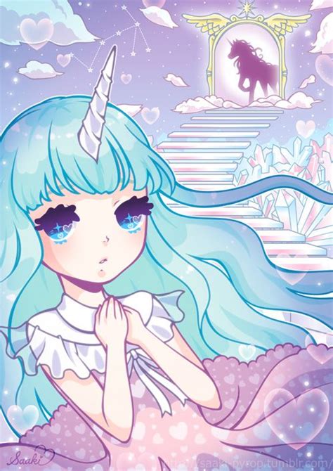 Kawaii Anime Unicorn Drawing Kawaii Anime Unicorn Cute Wallpapers For