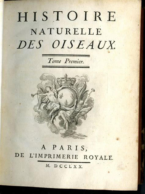 Histoire Naturelle Des Oiseaux Tomes I Ix Complete By Comte De Buffon