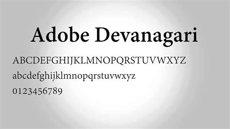 Sign up here to get complete access to the adobe fonts library. Adobe Devanagari Font - YouTube