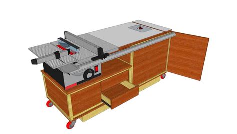 Table Saw And Router Table Station Sketchup Free Woodworking