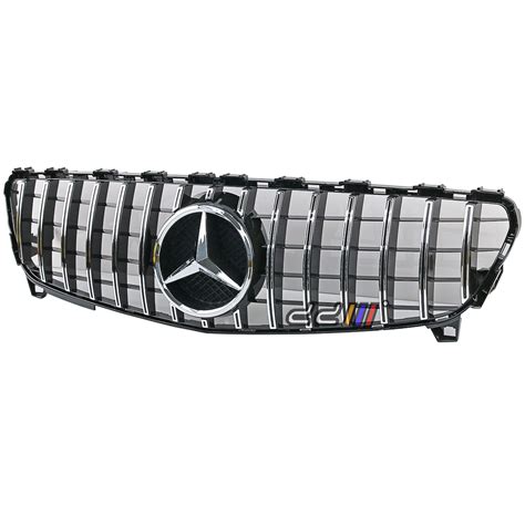 Front Chrome Gt Grille For Mercedes Benz W176 A Class A180 A200 A250