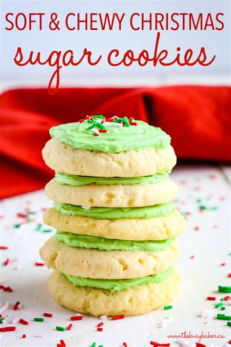 Laced with chunks of toffee and dates, plus a crunchy, nutty topping, it's a. Soft and Chewy Christmas Frosted Sugar Cookies - The Busy ...