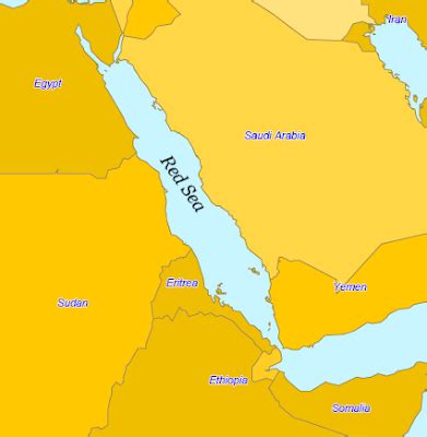 De gebieden van afrika kaart met enige landen vector. Kaart topografie landen Midden-Oosten: Kaart Rode Zee en ...