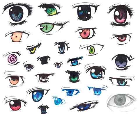 Anime Eye Collage By Diamondbubble On Deviantart