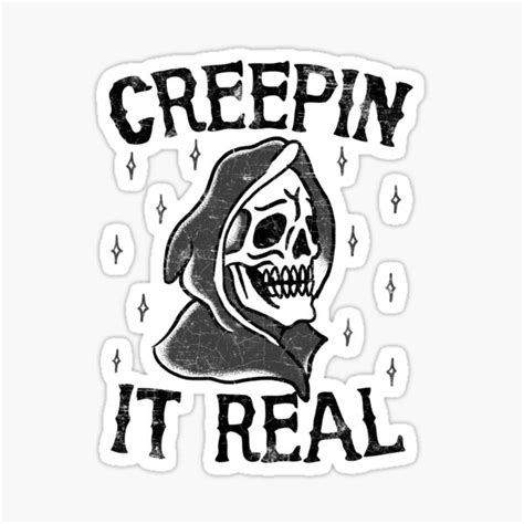 Halloween Meme Creepin It Real Grim Reaper Skeleton