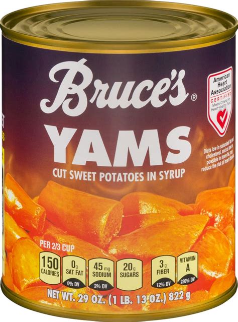 As an alternative to a classic comforting mash, try roasting sweet potatoes and crushing with spicy smoked chilli paste. Bruce's Yams | Candied yams recipe, Canned sweet potato ...