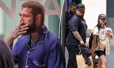 Post Malone Touches Down In Sydney With Girlfriend And Baby Daughter