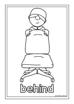 Preposition Coloring Pages