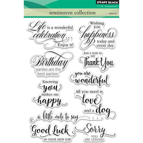 Penny Black Sentiment Collection Stamps