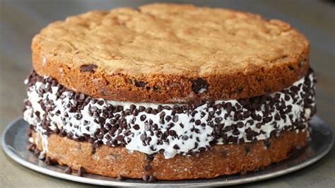 Giant Cookie Ice Cream Sandwich Youtube