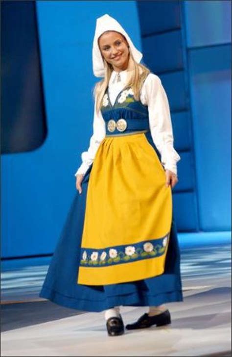 Swedish National Folk Costume Swedish Dress Sweden Costume