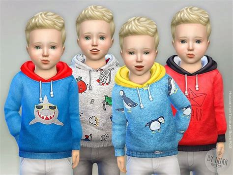Hoodie For Toddler Boys P03 The Sims 4 Catalog Sims 4 Toddler Sims