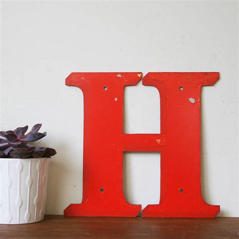 Genuine Vintage Metal Letters By Bonnie And Bell