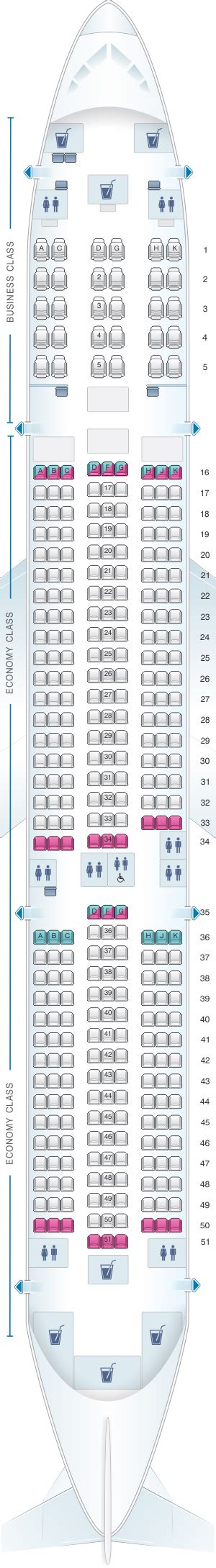 Seat Map Hainan Airlines Airbus A350 900 Config1 Seatmaestro