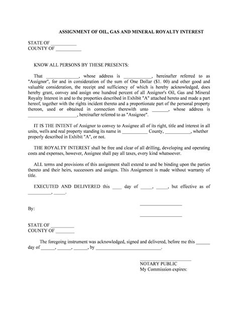 Mineral Rights Deed Transfer Form Fill Online Printable Fillable