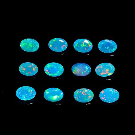 Natural Paraiba Opal Oval Shape Brilliant Cut Blue Opal Loose Etsy
