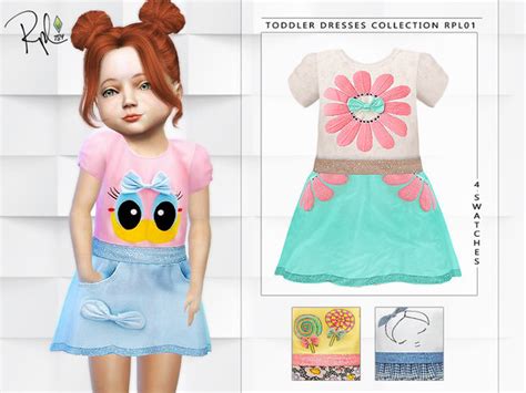 Dresses Collection Rpl01 Toddler By Robertaplobo At Tsr Sims 4 Updates