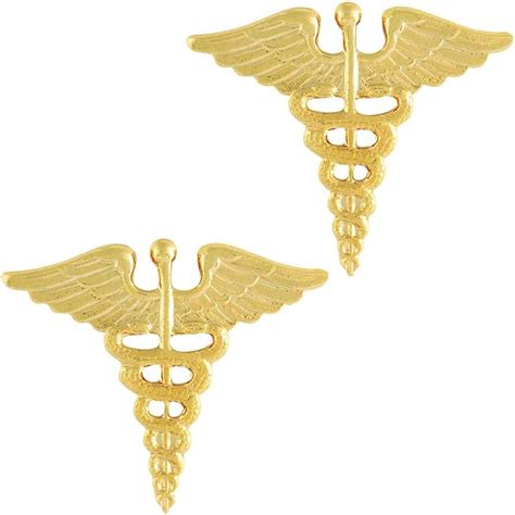 Army Medical Corps Officer Insignia Pair Clothing