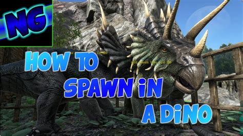 Ark Survival Evolved How To Spawn A Dino Guide Youtube