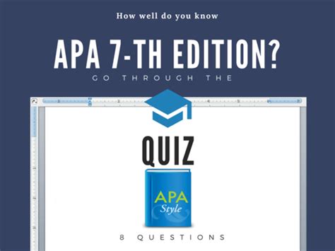 Apa referencing is the referencing style used by the american psychological association. APA 7th Edition Quiz | Playbuzz