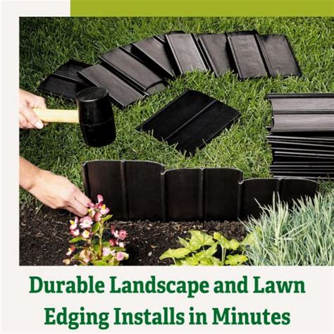 Gardeners Supply Company Easy No Dig Landscape Edging Kit Pound In