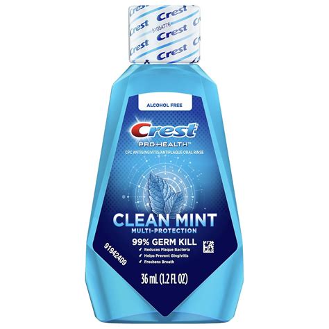 Crest Pro Health Multi Protection Refreshing Mint Oral Rinse Travel