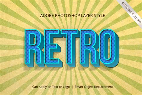 Photoshop Vintage Retro Text Effect Graphic By Anomalibisu · Creative