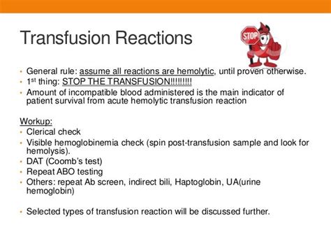 Blood Component Therapy And Transfucion Reactions