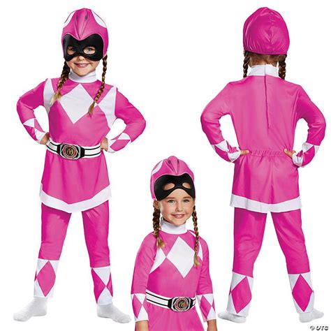 Girls Classic Power Rangers Pink Ranger Costume Oriental Trading