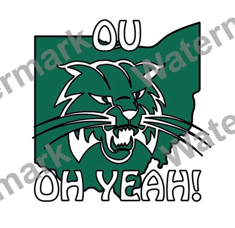 Ohio University Ou Oh Yeah Bobcat Svg Print Instant Download Etsy