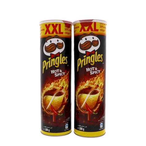 Buy Pringles Xxl Sour Hot And Spicy Chips 2 X 200g Online Lulu